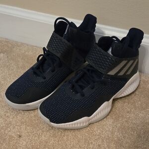 Adidas Kids Navy and White Sneakers